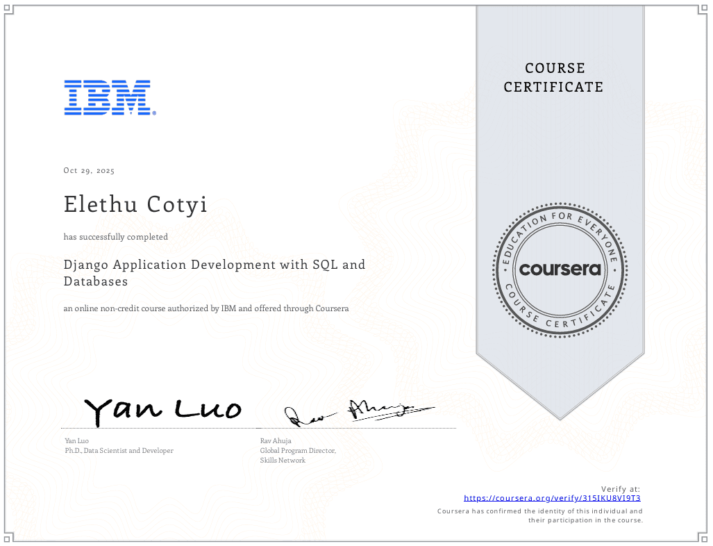 IBM Full Stack Certificate 5